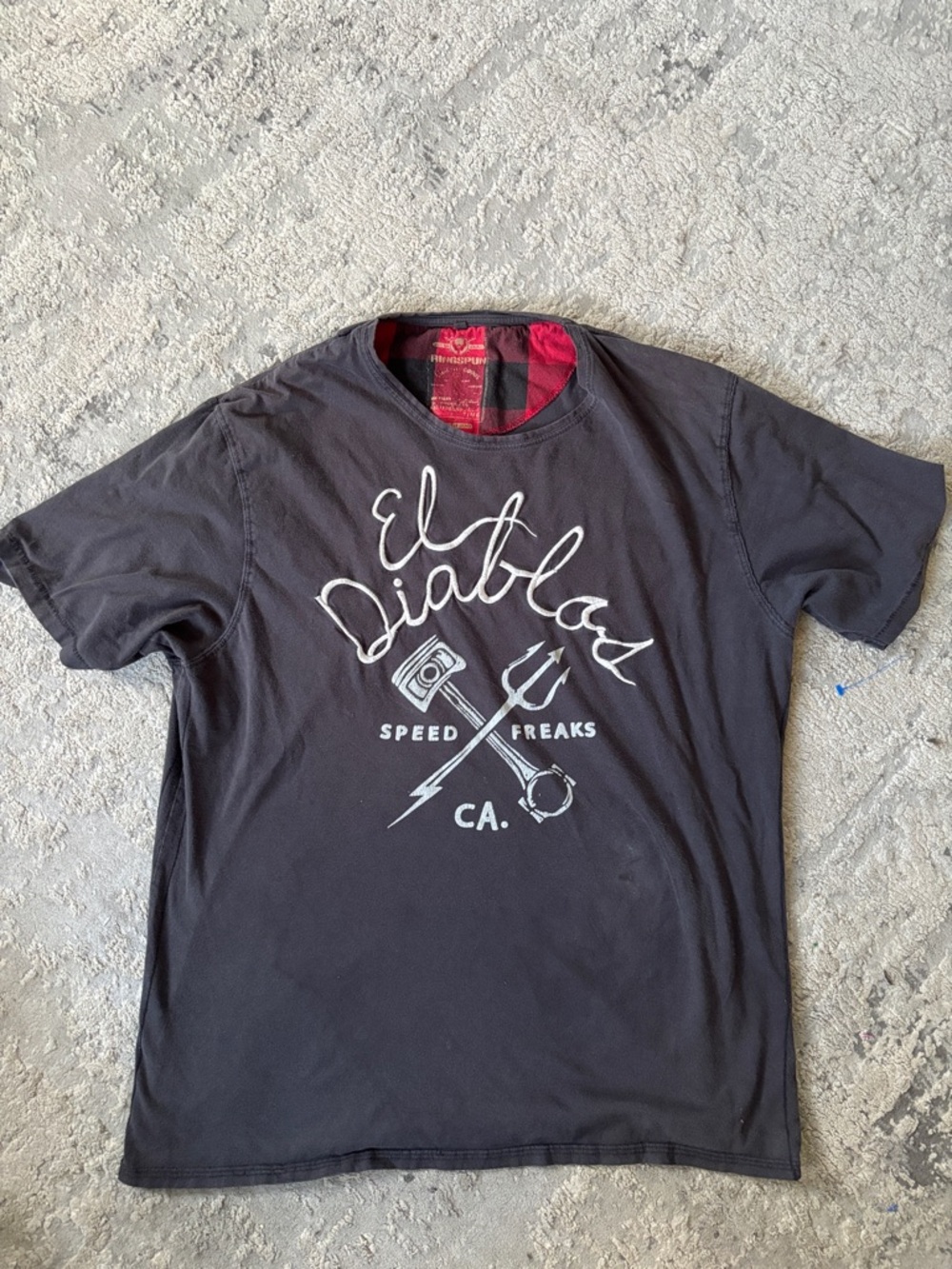 RINGSPUN Y2K Black 'El Diablas' Graphic Short-Sleeve Tee